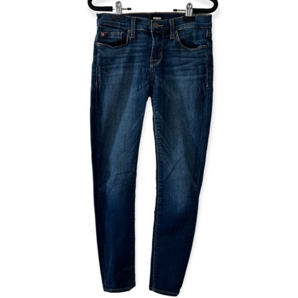 Hudson Jeans Krista Super Skinny Ankle Jeans Low Rise Size 25‎ Dark Wash